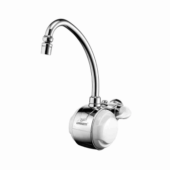 TORNEIRA ELETRICA VERSATIL PAREDE 3T 5500W 220V BRANCA E CROMADA