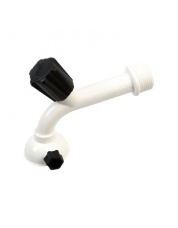 TORNEIRA PLASTICA CHUVEIRINHO FIXA PAREDE 15CM 1/2 1159-1