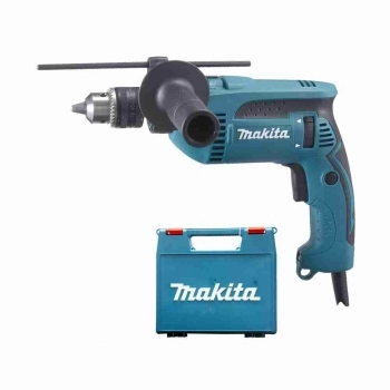 FURADEIRA DE IMPACTO 13MM 1/2 MAKITA 760W 220V C/ MALETA E ACESSORIOS HP1640KX1-220V