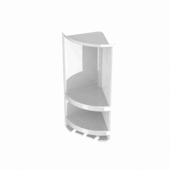 PORTA SHAMPOO CANTONEIRA PLASTICA CINZA