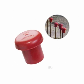 PROTETOR DE VERGALHAO PLASTICO VERMELHO COM 25UN