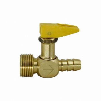 REGISTRO PARA GAS CORTA FOGO ROSCA 1/2 NPT X 3/8 TM MANGUEIRA