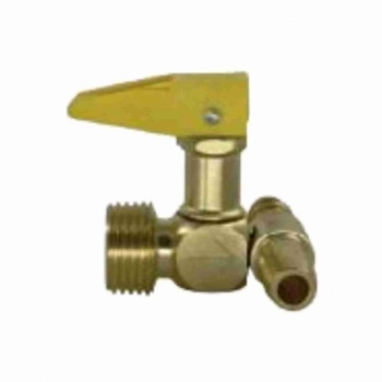 REGISTRO PARA GAS CORTA FOGO ROSCA 1/2 NPT X 3/8 TM DUPLO MANGUEIRA