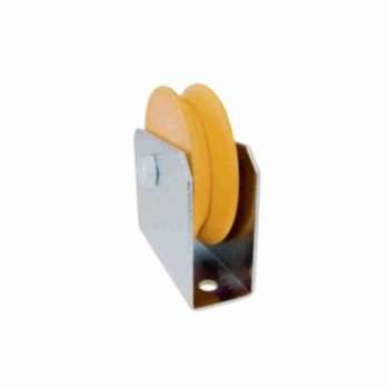 ROLDANA NYLON EM V 2.1/2 X 20MM C/ ROLAMENTO COM CAIXA