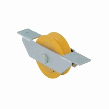 ROLDANA NYLON EM V 2.1/2 X 20MM C/ ROLAMENTO COM CAIXA ABERTA