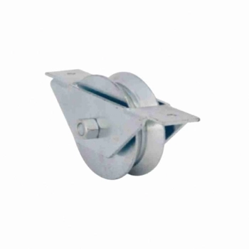 ROLDANA NYLON EM V 2.1/2 X 19MM C/ ROLAMENTO COM CAIXA ABERTA