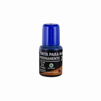 TINTA PARA RECARGA CANETA MARCADOR PERMANENTE AZUL 20ML