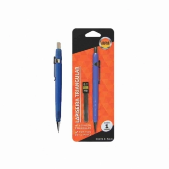 LAPISEIRA TRIANGULAR 0.7MM COM GRAFITE BLISTER