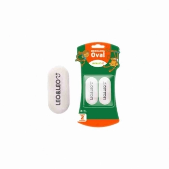 BORRACHA OVAL BRANCA BLISTER COM 02UN