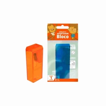 APONTADOR PARA LAPIS COM DEPOSITO 6CM SORTIDOS BLISTER 1UN
