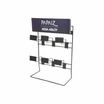EXPOSITOR DE CADEADOS DISPLAY DE BALCAO C /6 GANCHOS DE 150MM PAPAIZ