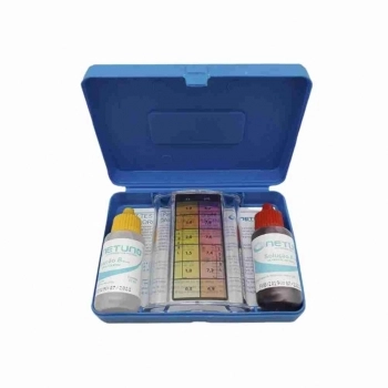 KIT TESTE PARA PISCINA MEDE CLORO + PH COM ESTOJO