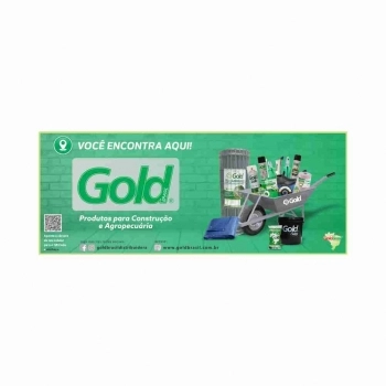 PLACA PVC PARA PAREDE HORIZONTAL 60CM X 1,50M GOLD