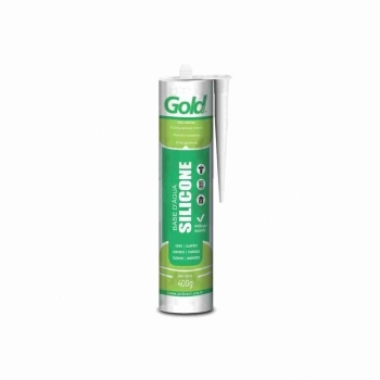 SILICONE ACRILICO BASE DAGUA BRANCO 400GR GOLD