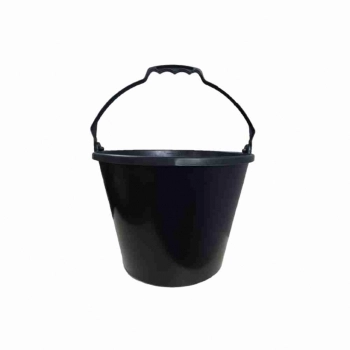 BALDE PEDREIRO PVC REFORCADO 12L PRETO