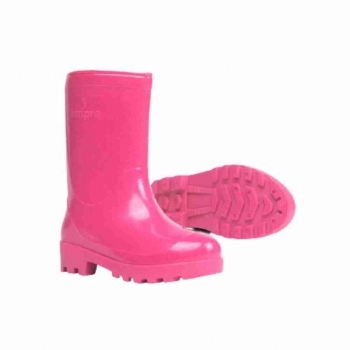 BOTA PVC INFANTIL KIDS ROSA N 32/33