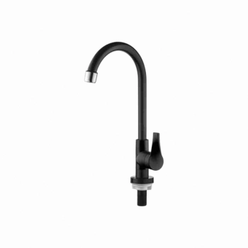 TORNEIRA PLASTICA GIRATORIA DE BALCAO ALTA PRETA 1/4V TWIST COLOR