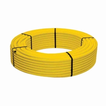 TUBO PARA GAS MULTICAMADAS AMARELO (PEX) DN16MM ROLO COM 100M