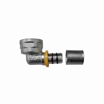 COTOVELO JOELHO COM ROSCA FEMEA PARA TUBO GAS MULTICAMADAS DN16MM