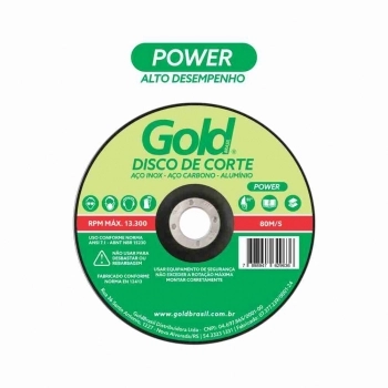 DISCO CORTE ACO INOX CORTE FINO 4.1/2X1.2MM