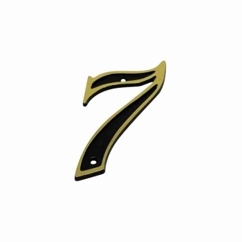 NUMERO RESIDENCIAL PLASTICO DOURADO N 7